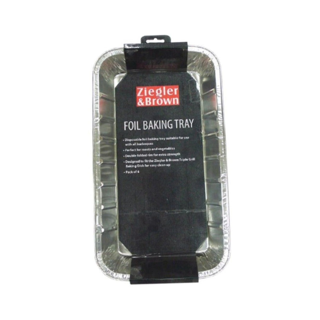 Ziegler & Brown 6pc Foil Baking Tray