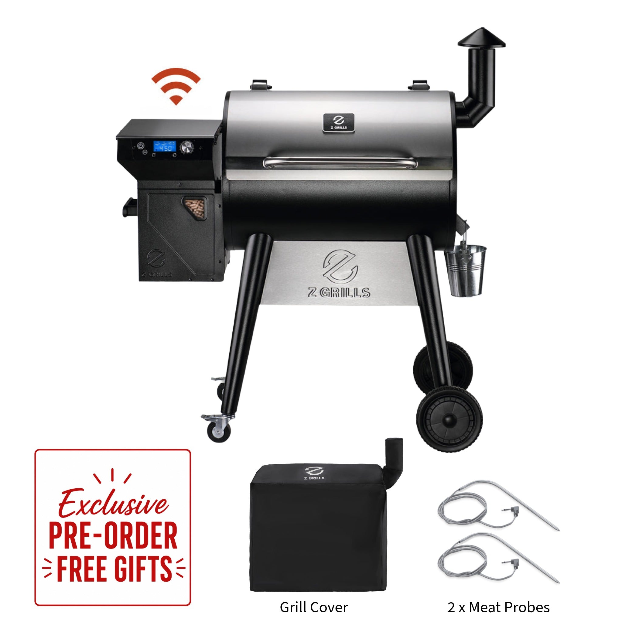 ZGrills 7002C2E Wifi Wood Pellet Grill (2026 Upgrade)