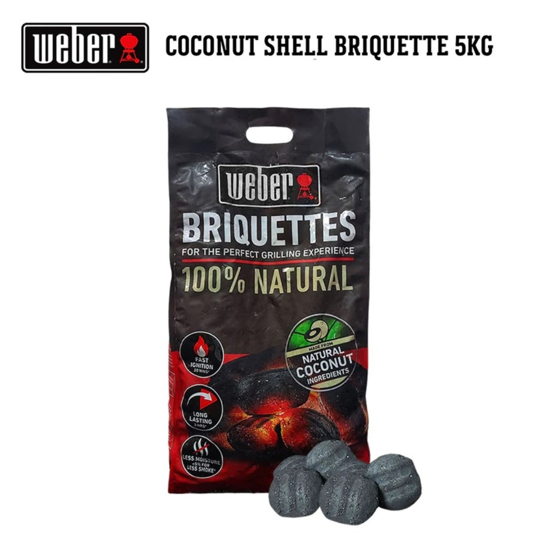 Weber coconut shell briquettes packaging