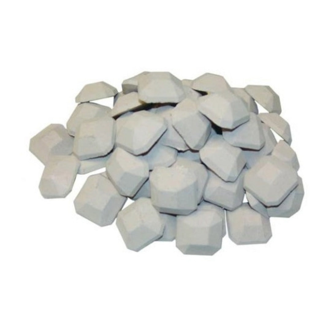 Ceramic briquette for gas bbq grill