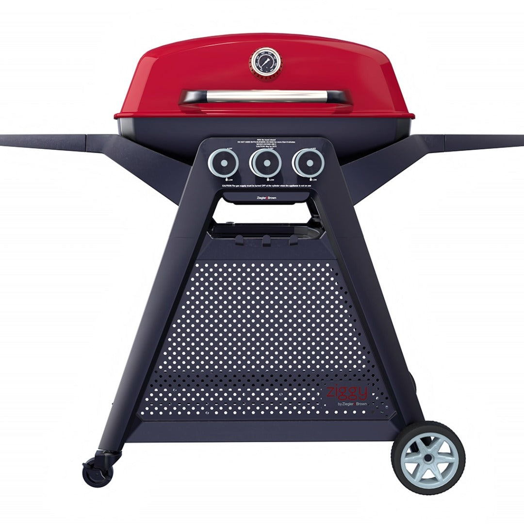 Ziegler & Brown Ziggy Elite Triple Gas Grill With Cart