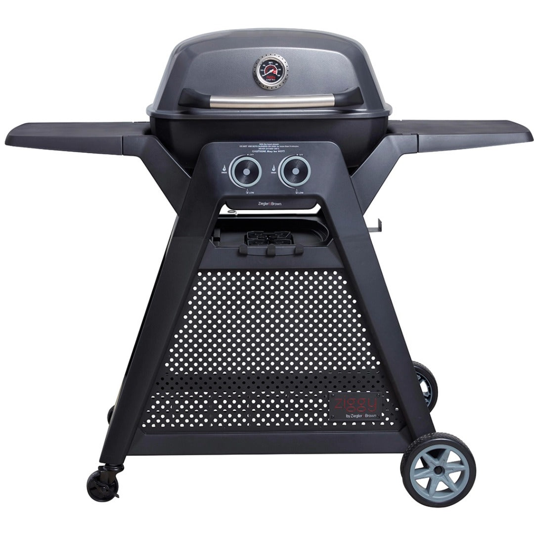 Ziegler & Brown Ziggy Elite Twin Gas Grill With Cart