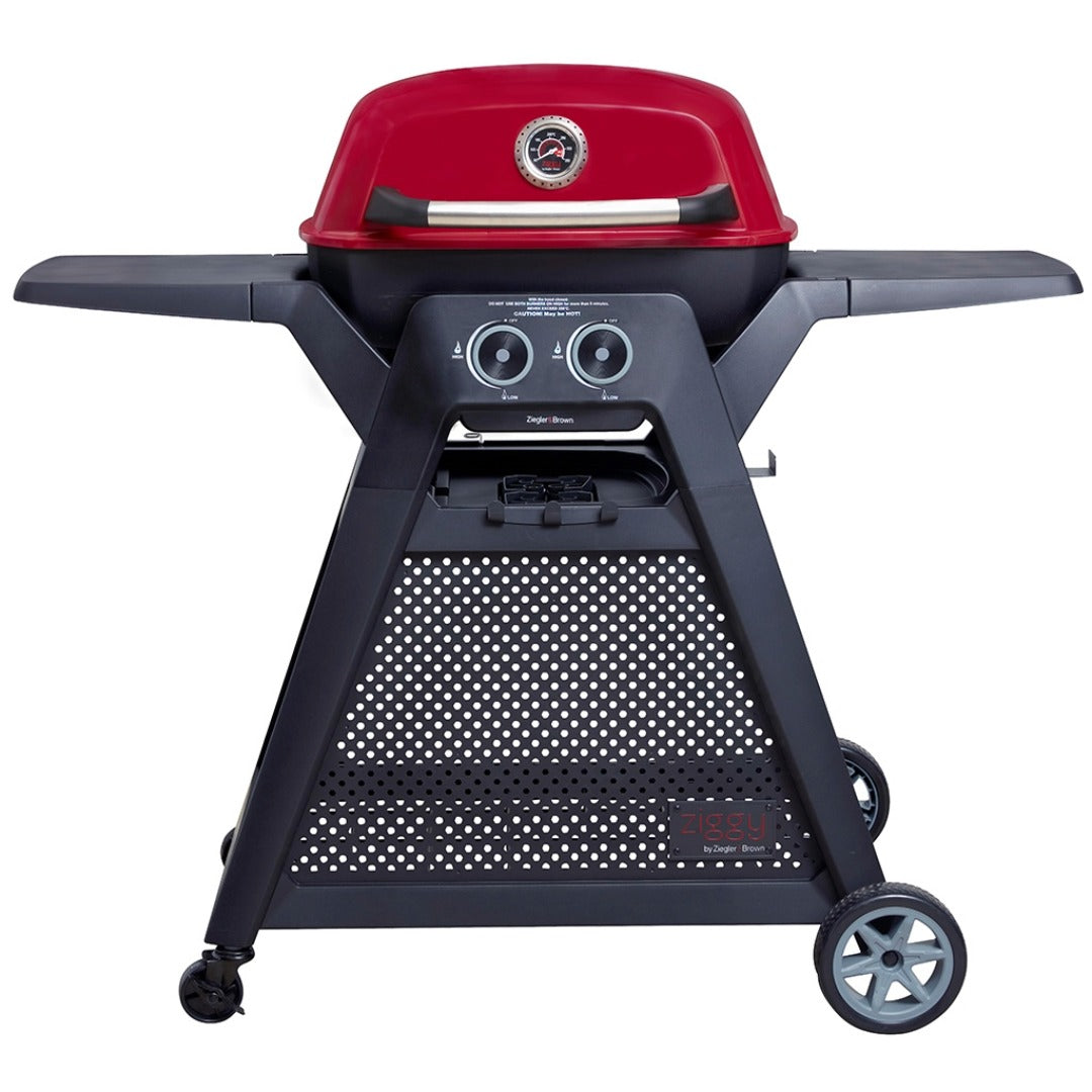 Ziegler & Brown Ziggy Elite Twin Gas Grill With Cart