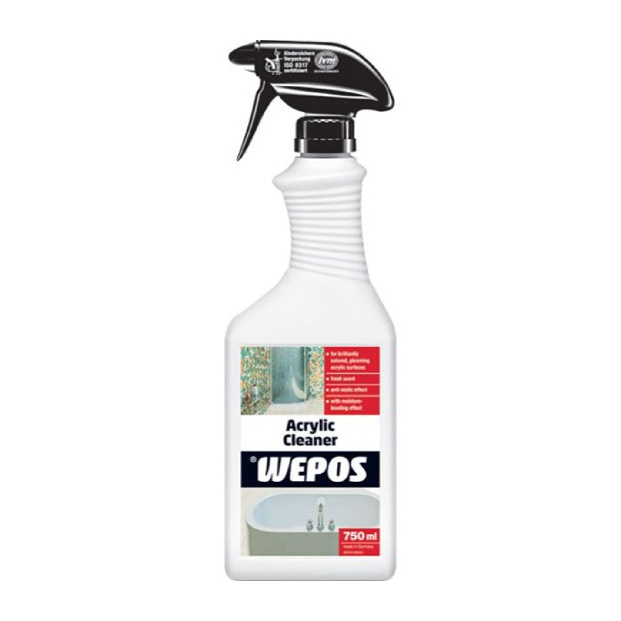 Wepos Acrylic Cleaner Solution 750ml