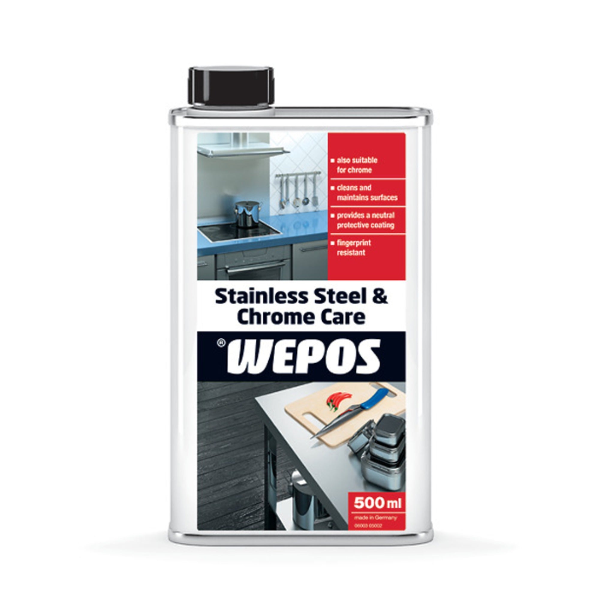 Wepos Stainless Steel & Chrome Care 500ml