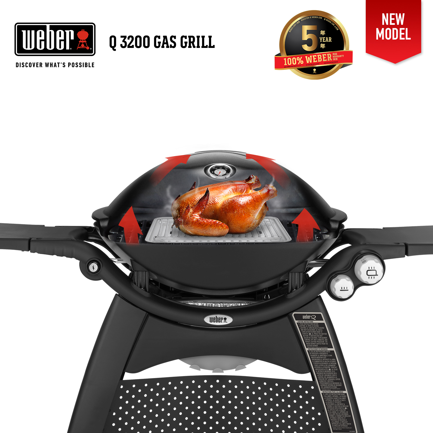 Danmark slap af Husk Weber Q3200 Gas Grill Black - Cookaburra BBQ