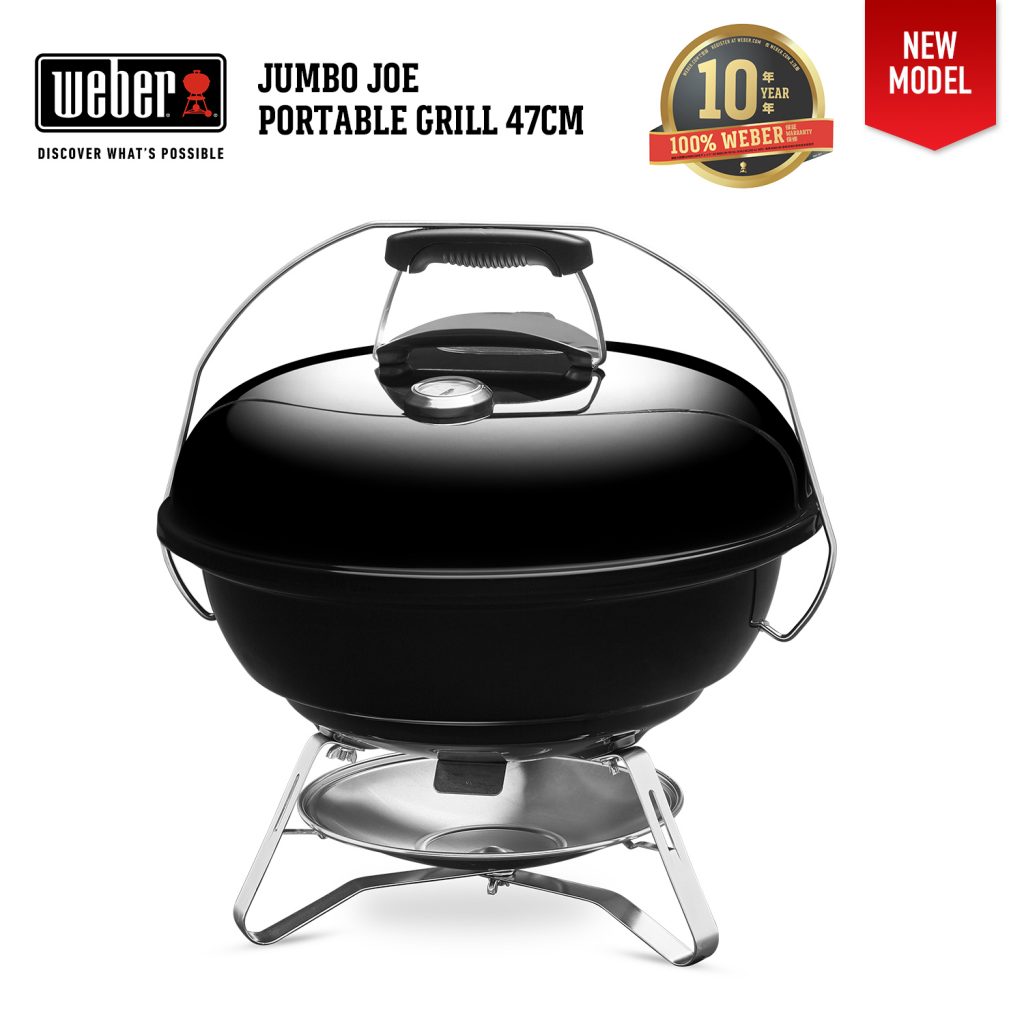 Weber Jumbo Joe 18" Portable Charcoal Grill With Thermometer ...