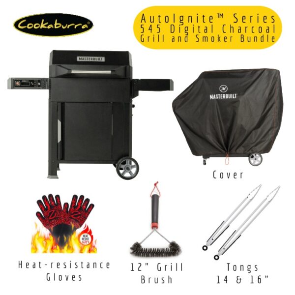 MasterBuilt AutoIgnite™ Series 545 Digital Charcoal Grill Bundle